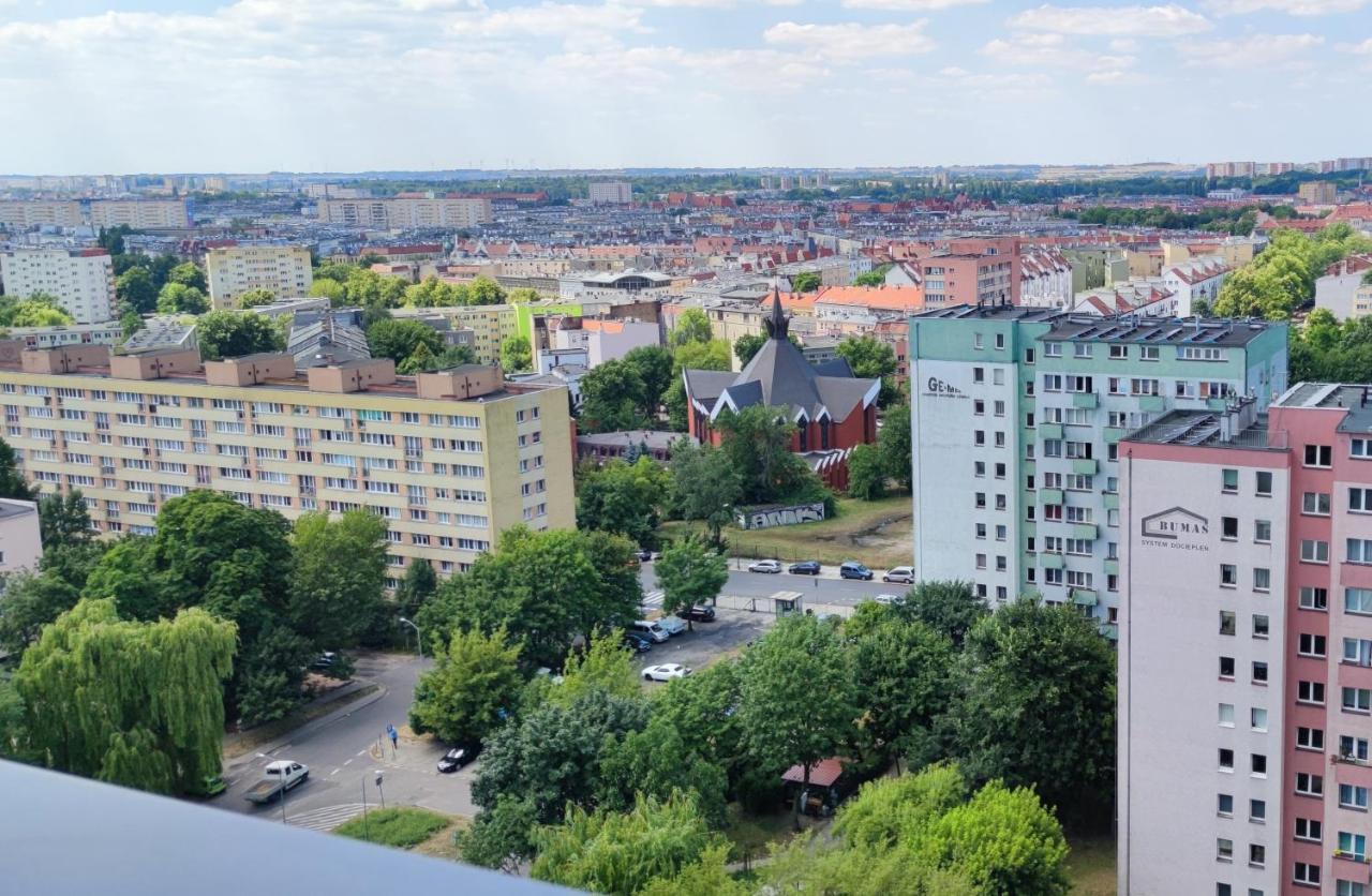 Appartamento Aleda Tower, 14 Floor, Balkon Stettino Esterno foto