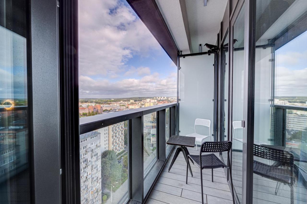 Appartamento Aleda Tower, 14 Floor, Balkon Stettino Esterno foto